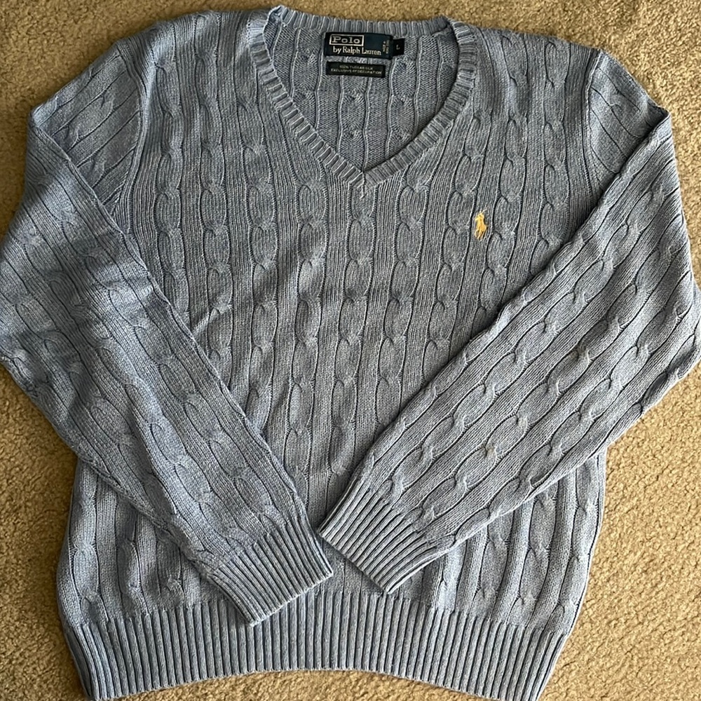 Mens sweater -baby blue.